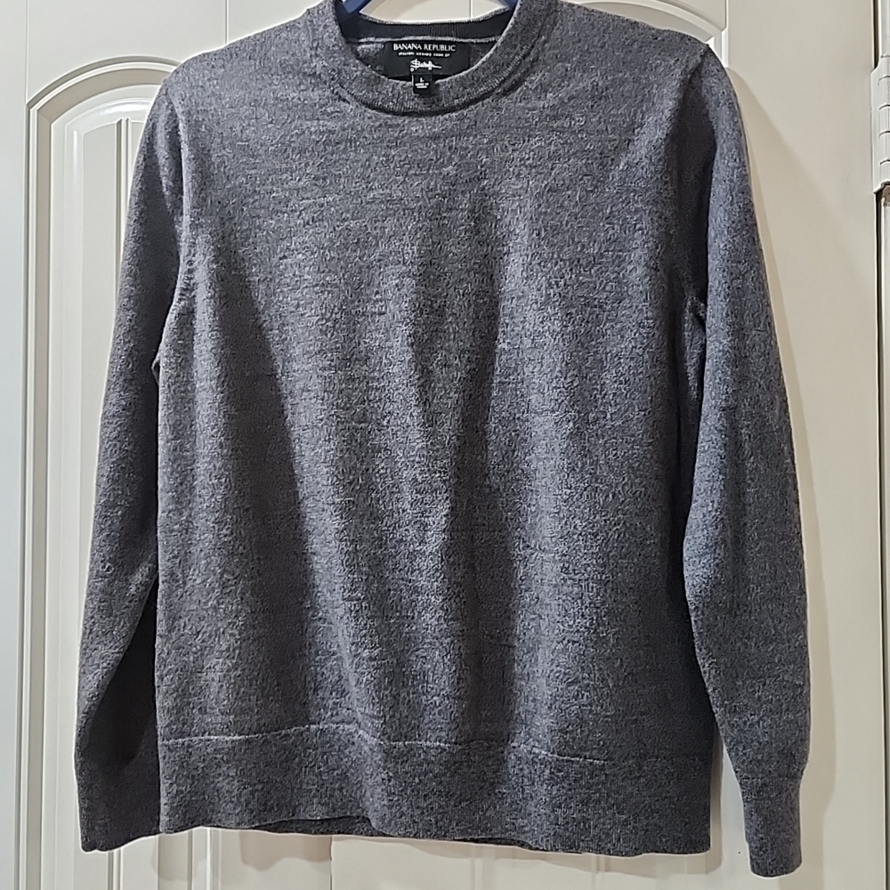 Banana Republic Gray Men's Sweater